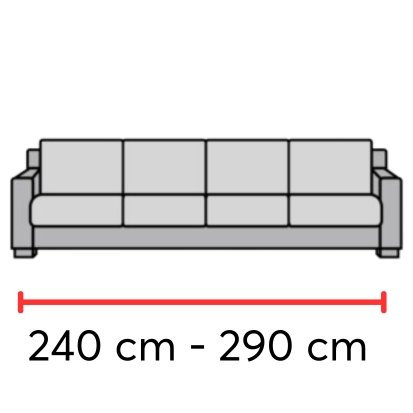 medidas forro para sofa de cuatro puestos