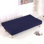 forro para sofa cama abierto azul oscuro